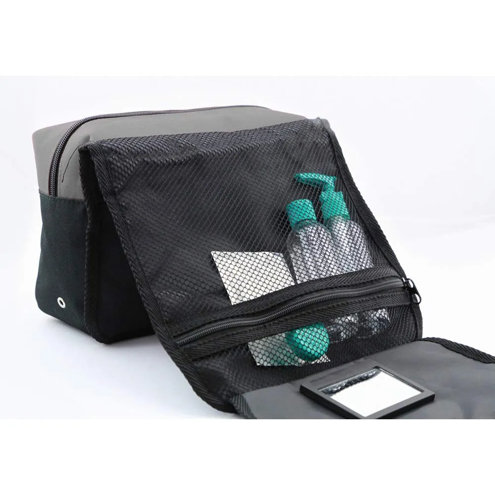 Shugon Bristol Folding Travel Toiletry Bag - 4 Liters (One Size) (Dark Grey/Black)