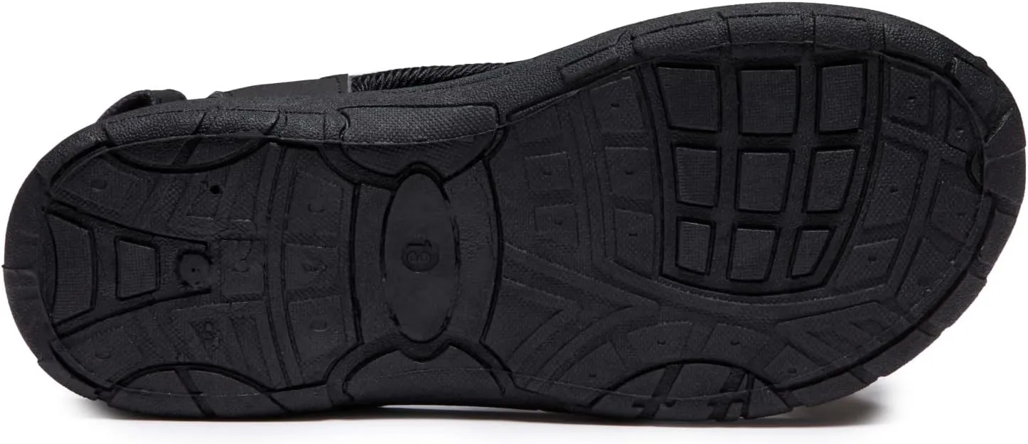 Skysole Boys Water Shoes, Rugged Closed Toe Back Strap Amphibian Sandals for Beach, Hiking & Outdoor Sports - Patterned/Solid