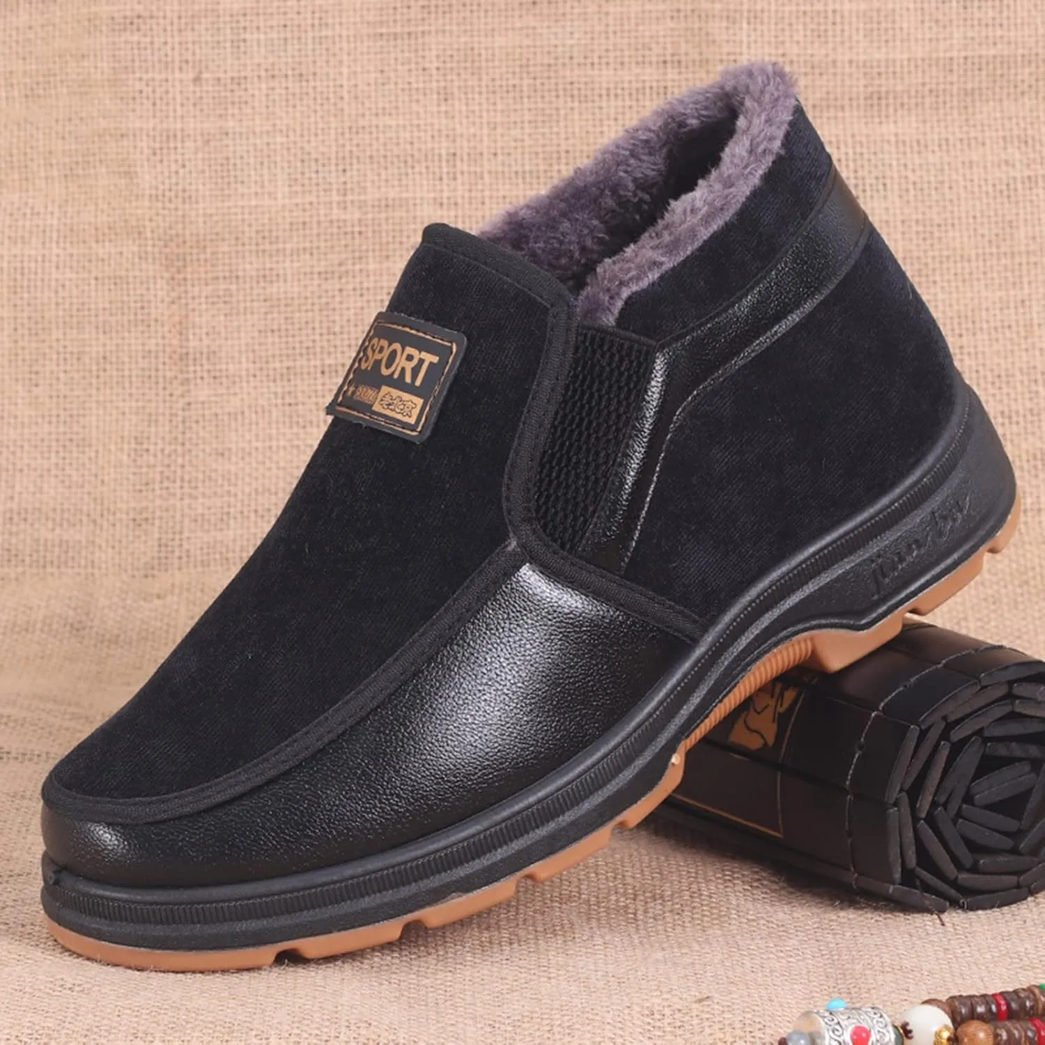 Snow Boots for Women Cute Water Shoes for Women Size 8 Snow Boots Winter Ankle Shoes for Women Waterproof Snow Snowboard Boots Women Womens Dress Waterproof Leather Ankle Boots Black