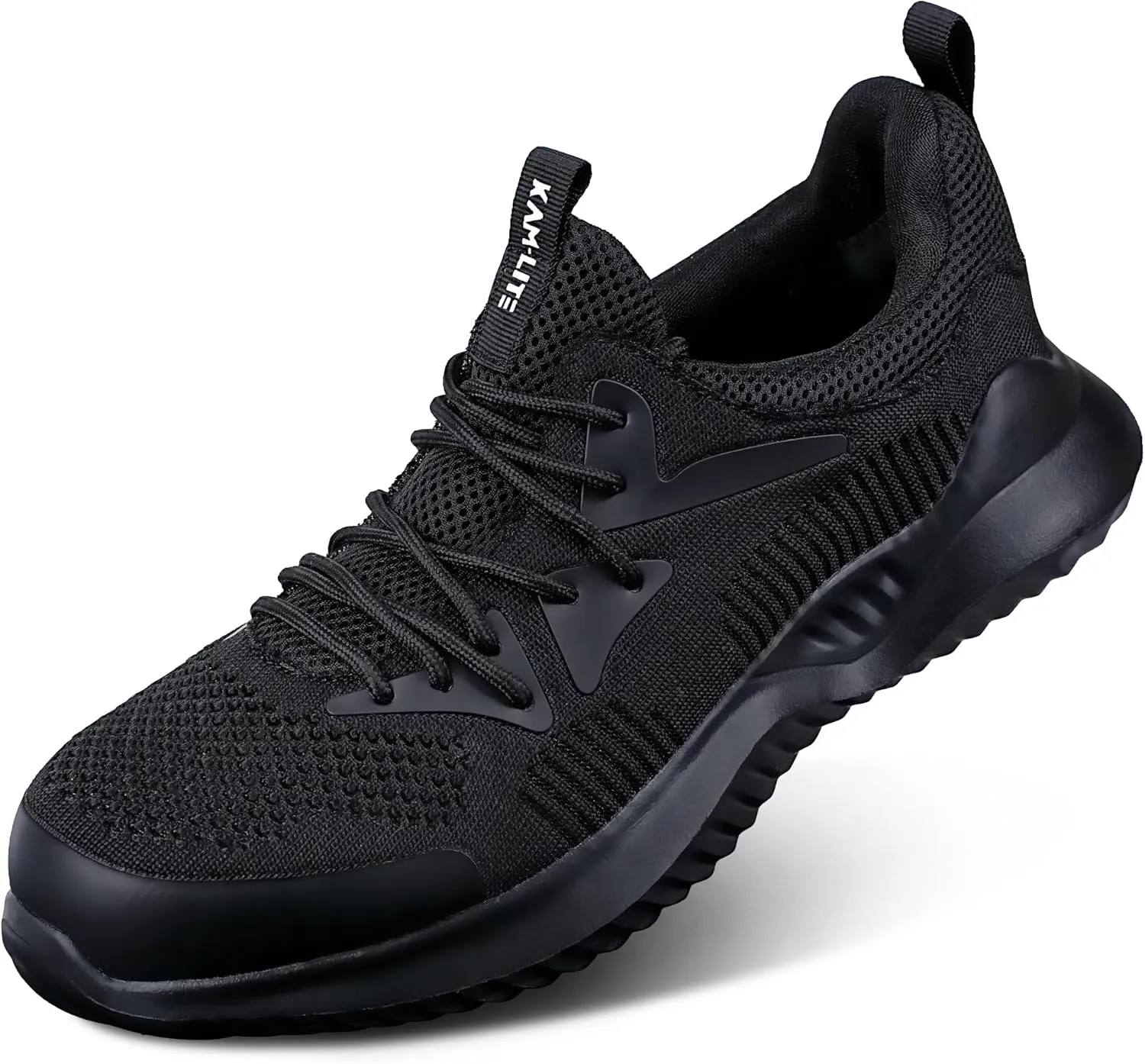 Steel Toe Shoes for Men Women, Lightweight Comfortable Breathable Safety Work Sneakers, Anti-Puncture Slip-Resistant Work Utility Shoes