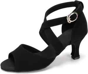 SWDZM Ballroom Dance Shoes Latin Salsa Tango Professional Performance Practice Dancing Shoes,Model FT095