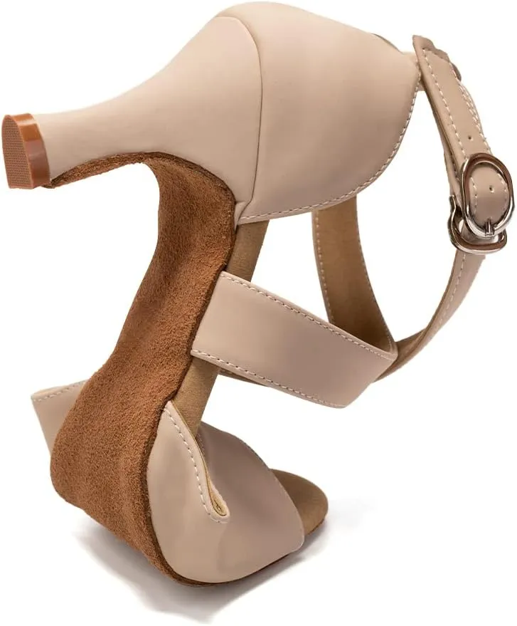 SWDZM Ballroom Dance Shoes Latin Salsa Tango Professional Performance Practice Dancing Shoes,Model FT095