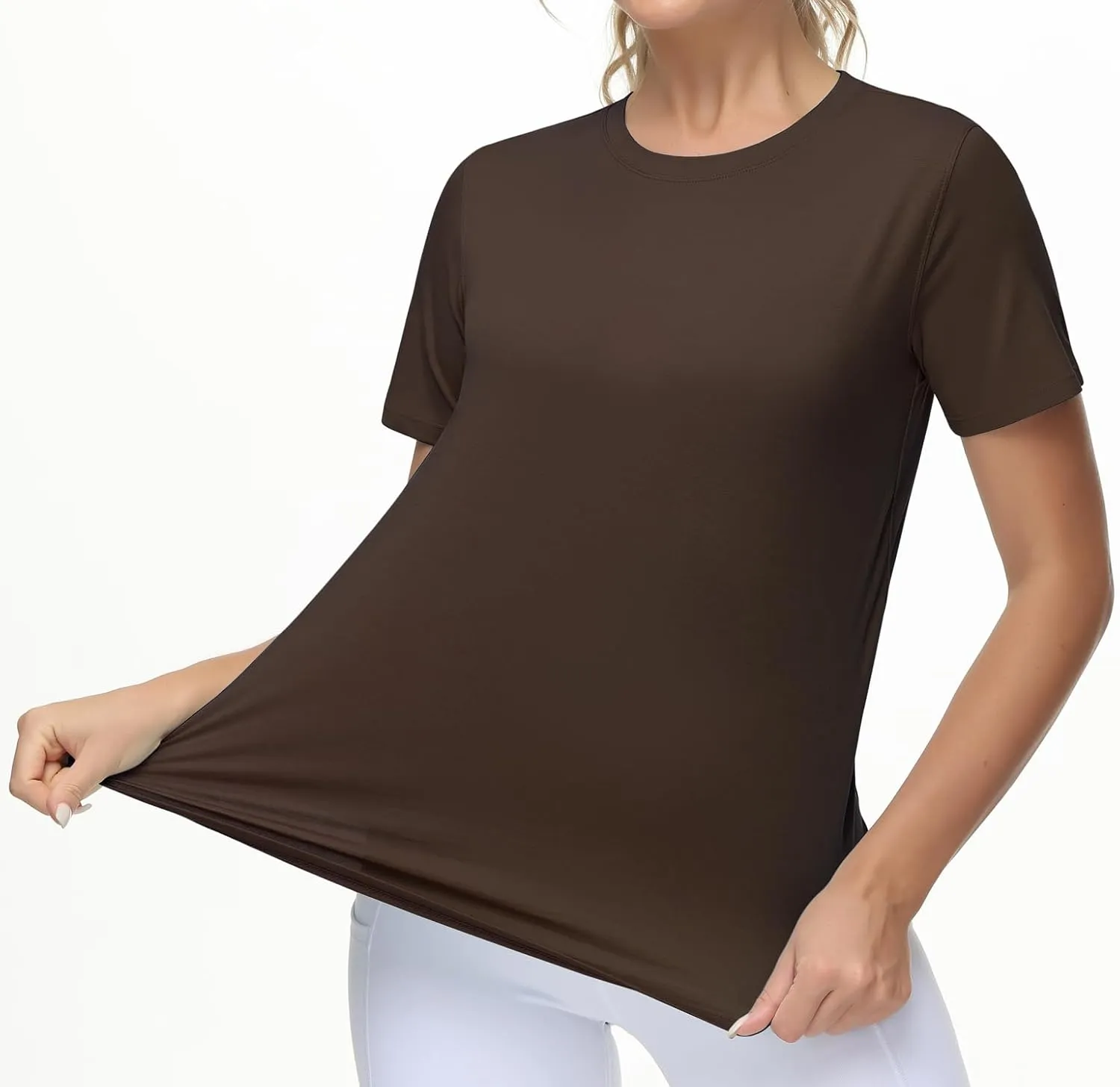 THE GYM PEOPLE Women's Workout Short Sleeve Breathable T-Shirts Athletic Yoga Tee Tops