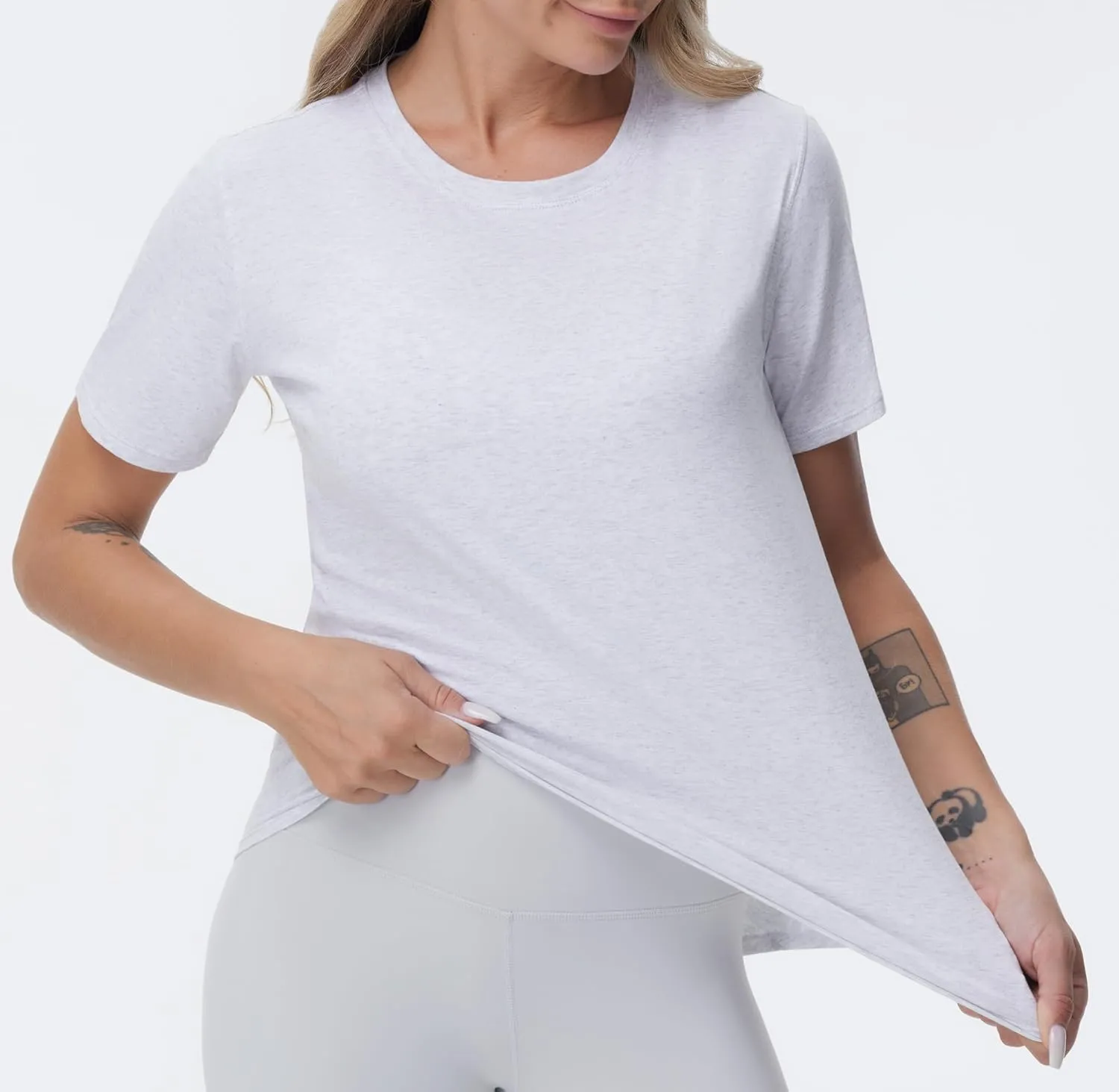 THE GYM PEOPLE Women's Workout Short Sleeve Breathable T-Shirts Athletic Yoga Tee Tops