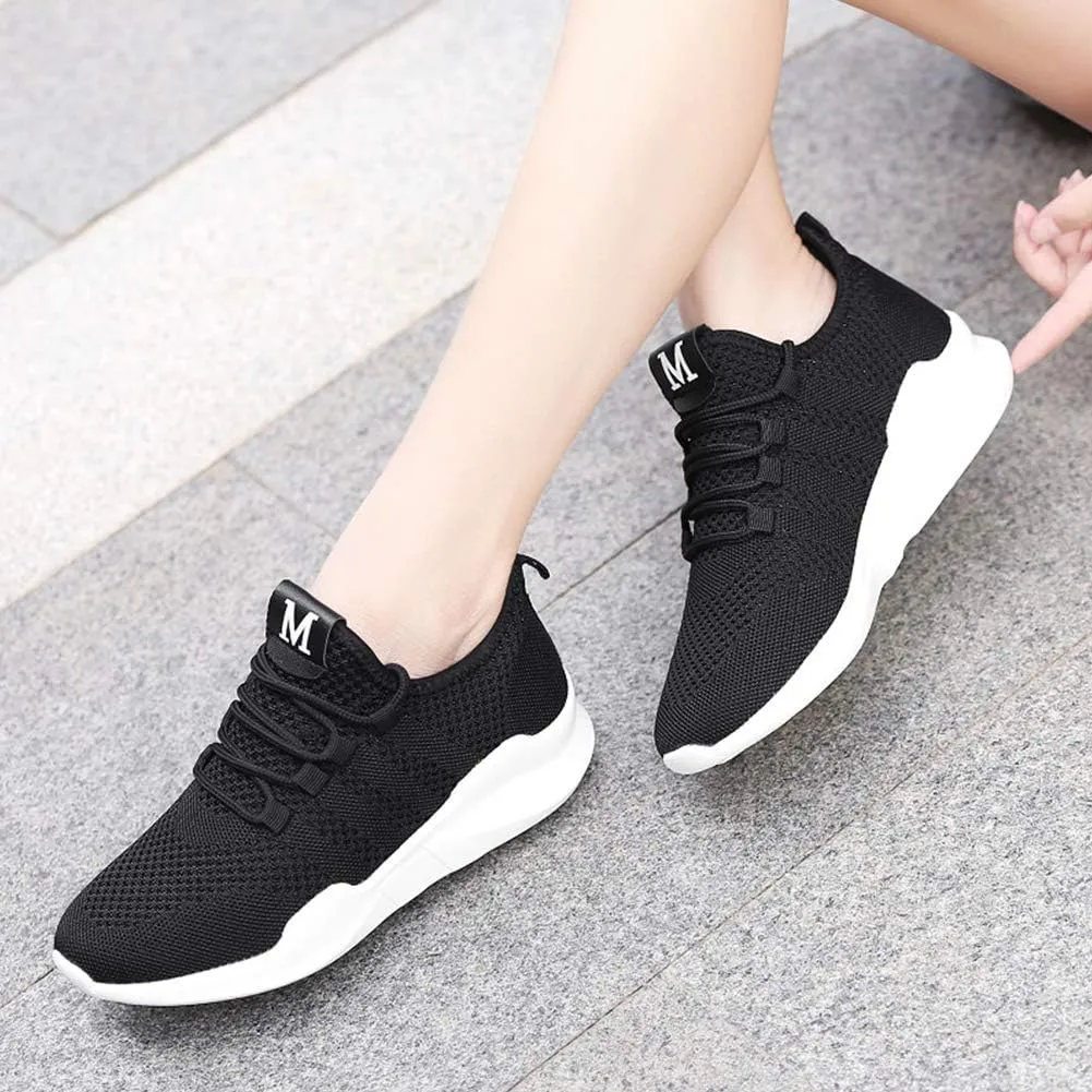 TINRYMX Modern Dance Shoes Women Lace up Air Cushion Sneakers Ballroom Jazz Hip hop Practice Dance Shoes,Model-LYX716