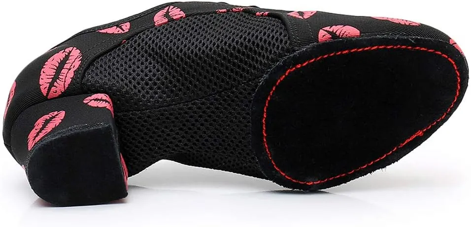 TINRYMX Women Ballroom Practice Shoes Standard Modern Teaching Professional Performance Latin Salsa Dance Shoes,Model-LHD2801