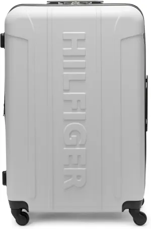 Tommy Hilfiger Unisex Luggage Check In,Silver,large