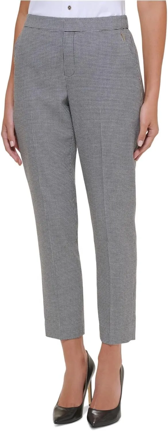 Tommy Hilfiger Women's Dress Pants  Straight-legged Trousers With Elastic Waist