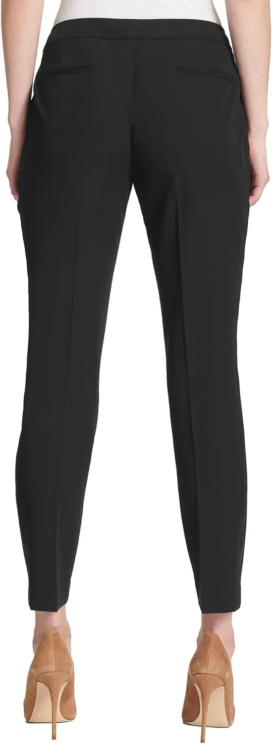 Tommy Hilfiger Women's Dress Pants  Straight-legged Trousers With Elastic Waist