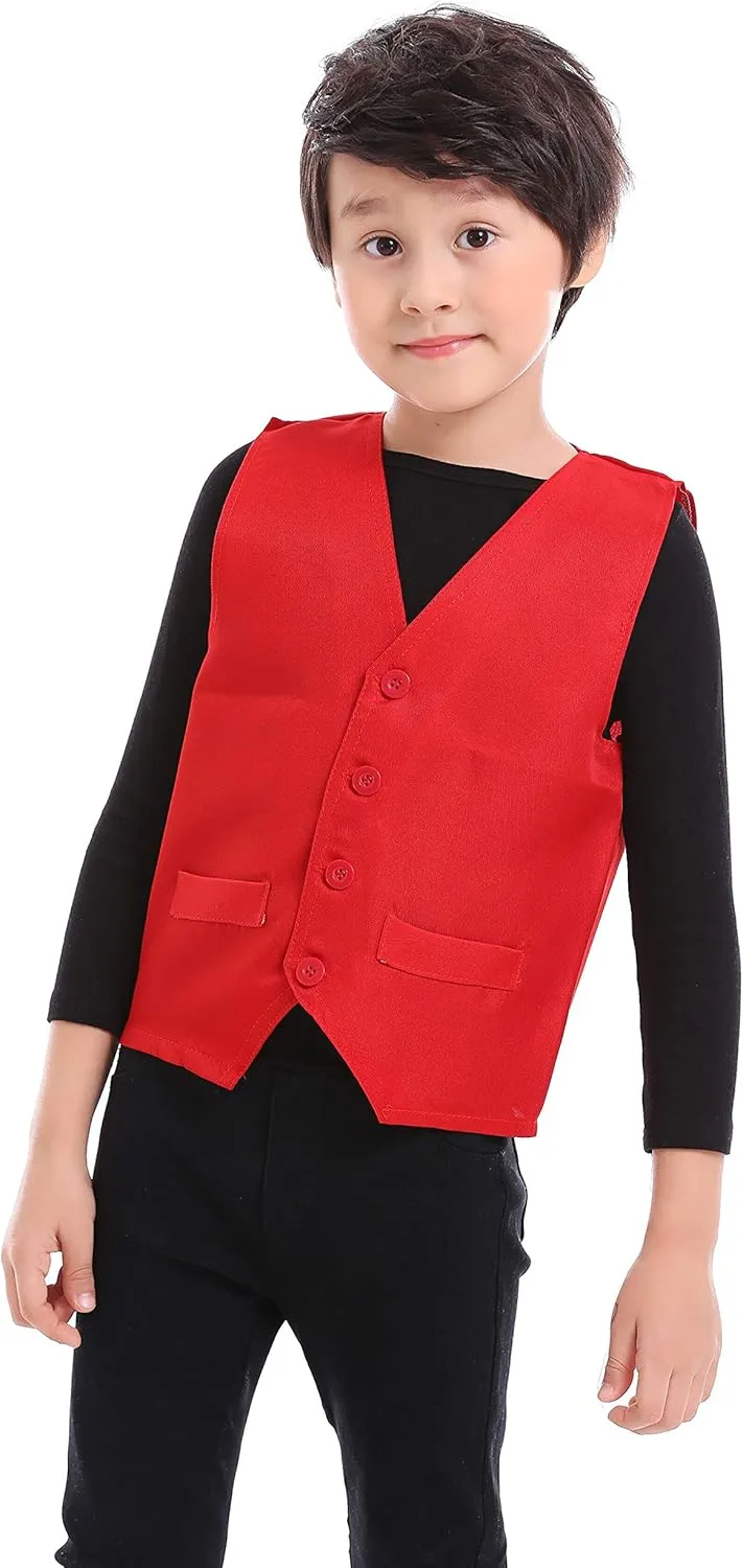 TopTie Kid Vest Volunteer Activity Waistcoat Party Costume Vests