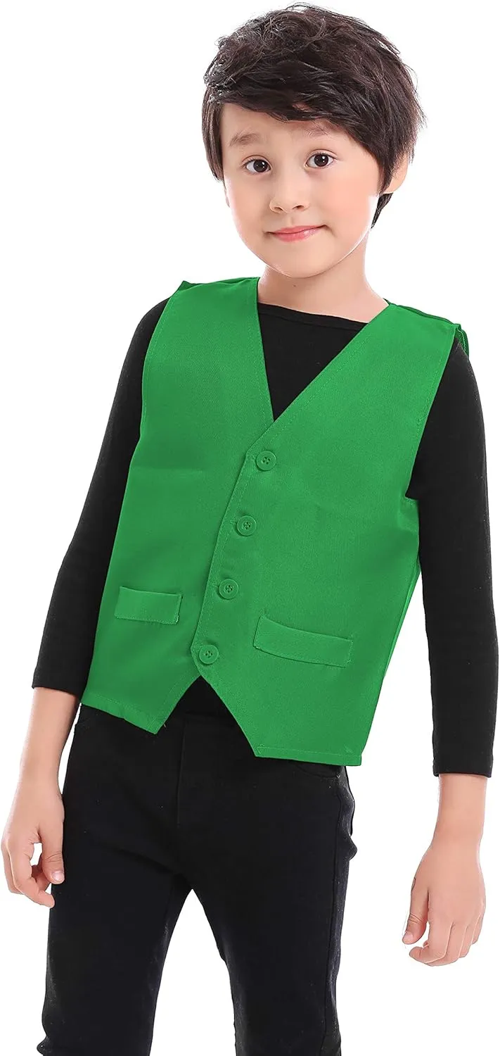 TopTie Kid Vest Volunteer Activity Waistcoat Party Costume Vests