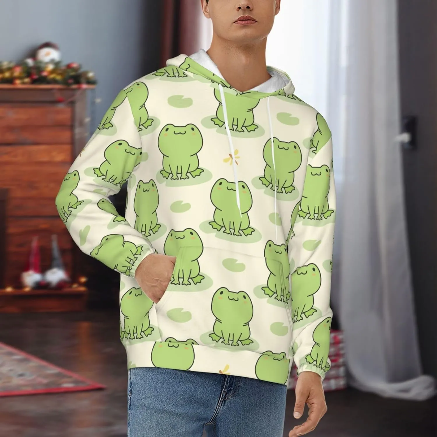Trendy Comfort Hoodies Fleece Liner Lightweight Pullover Hooded Pocket Sweatshirt for Men Women Casual Hiking