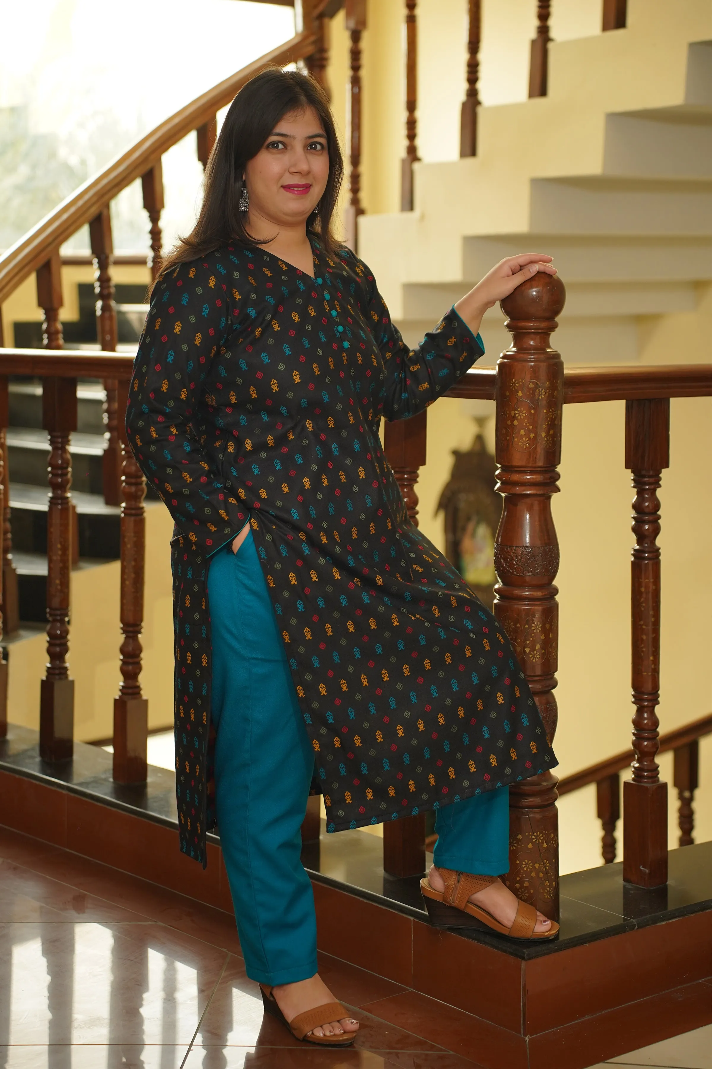Twilight Threads Woollen Kurta Set