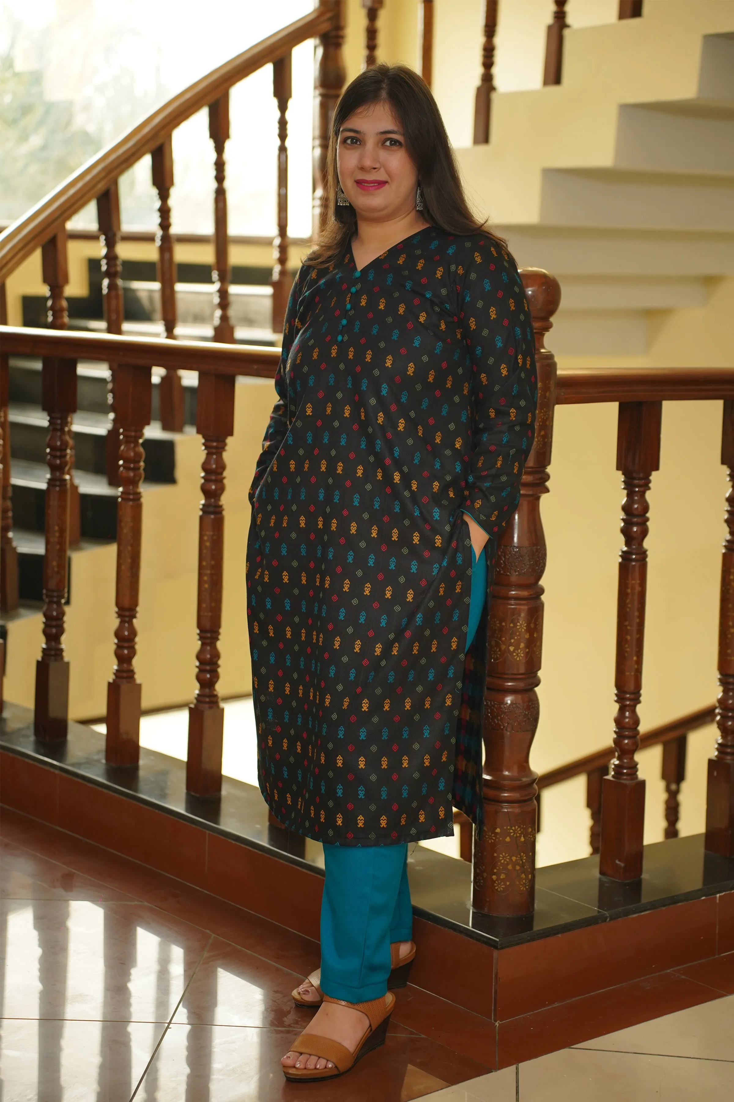 Twilight Threads Woollen Kurta Set