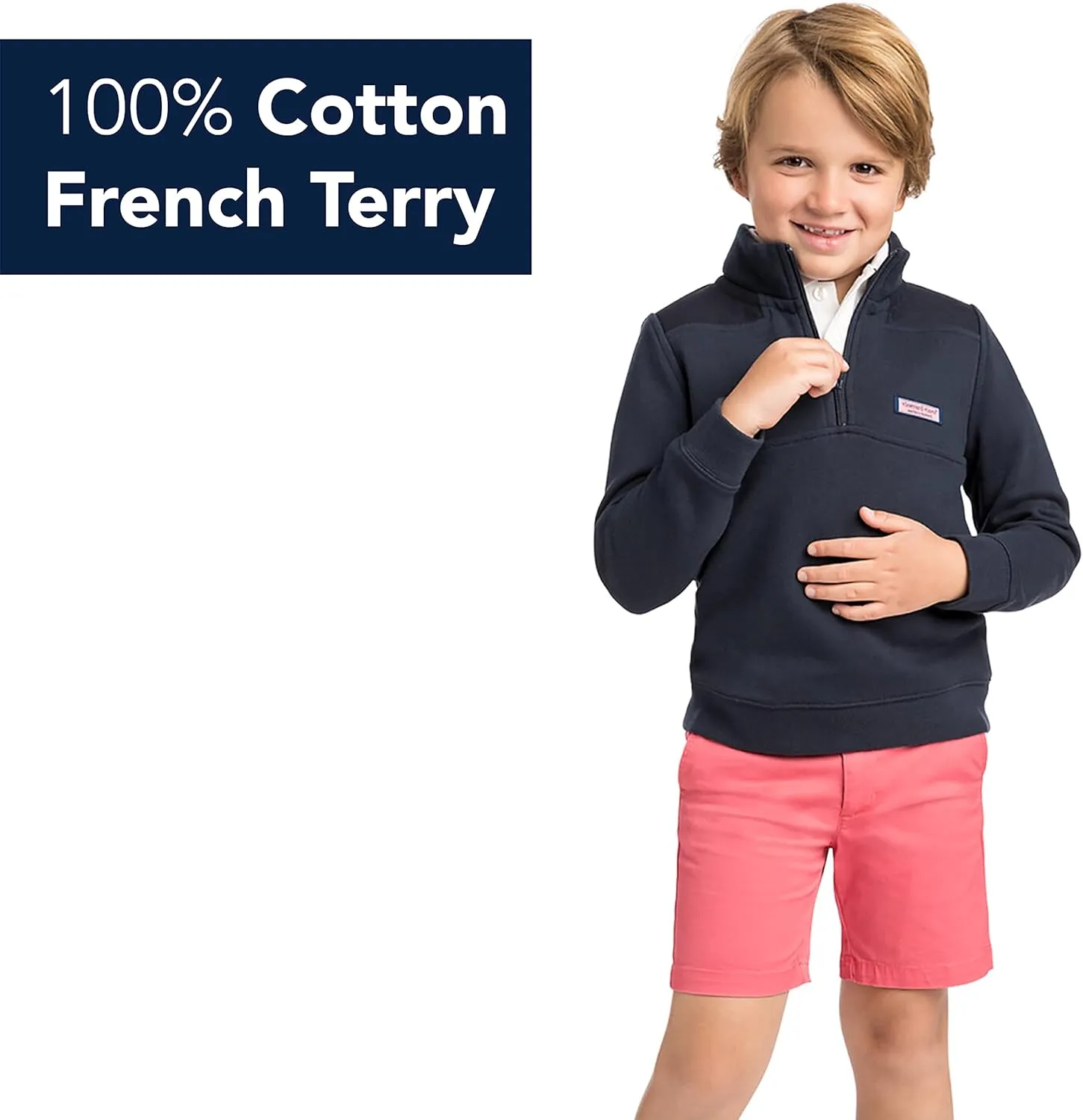 vineyard vines Boys' Shep Shirt Half-Zip Pullover