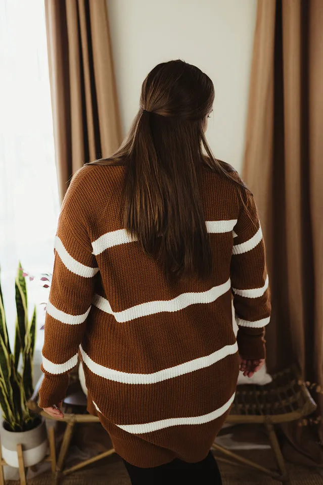 Wide Stripe Cardi