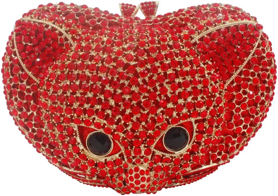 Women Clutch-Purse Chain Rhinestone Wedding Evening-Bag Luxury Handbag Mice