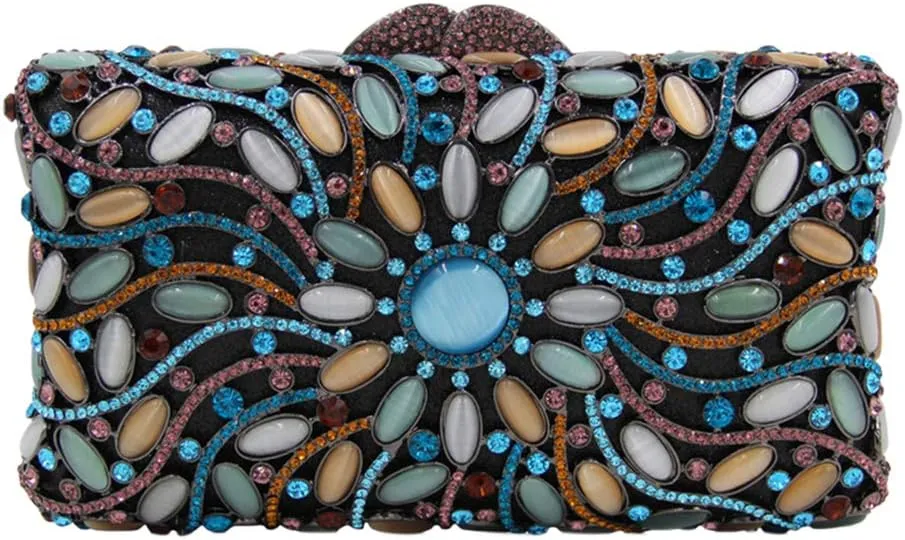 Women Crystal Evening-Bag Chain Wedding Clutch-Purse Party Luxury-Handbag