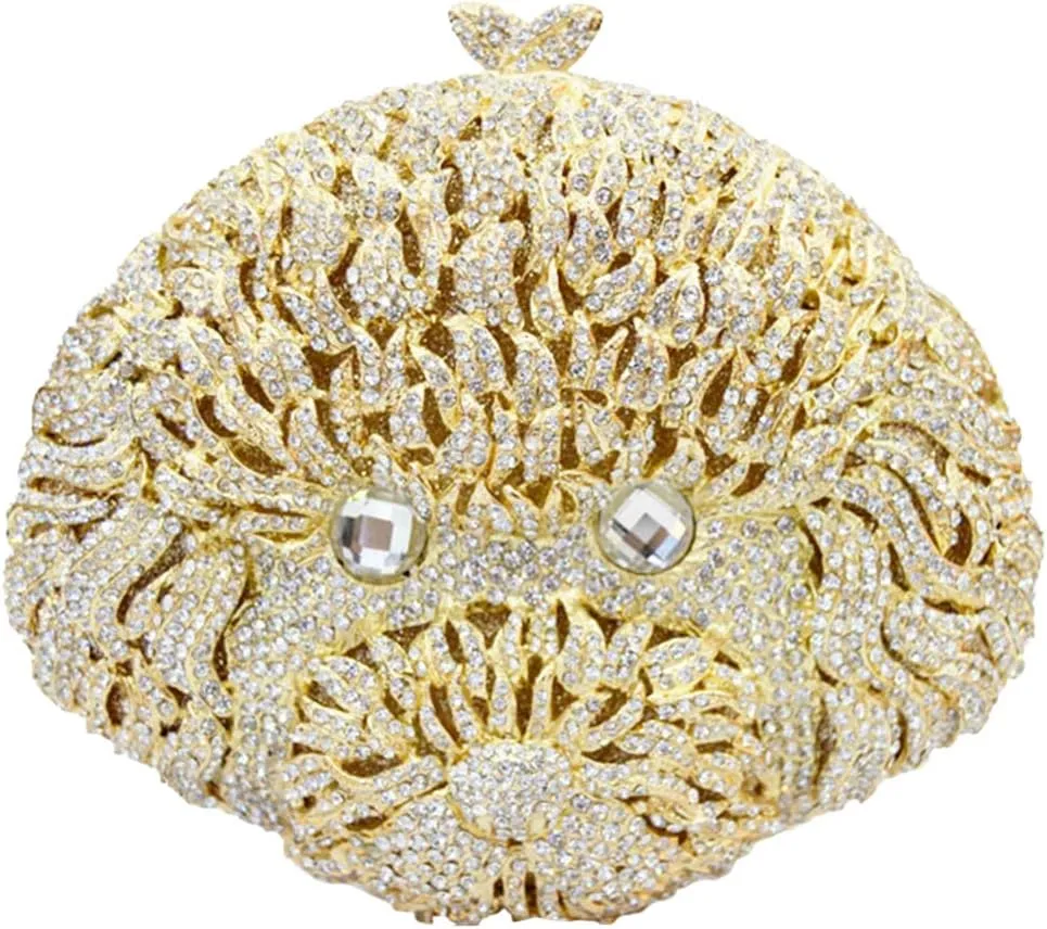 Women Evening-Bag Chain Rhinestone Luxury Ladies Clutch-Purse Wedding-Handbag