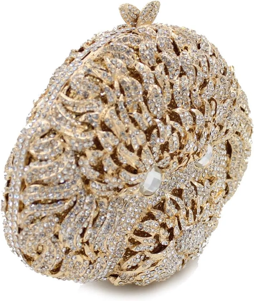 Women Evening-Bag Chain Rhinestone Luxury Ladies Clutch-Purse Wedding-Handbag