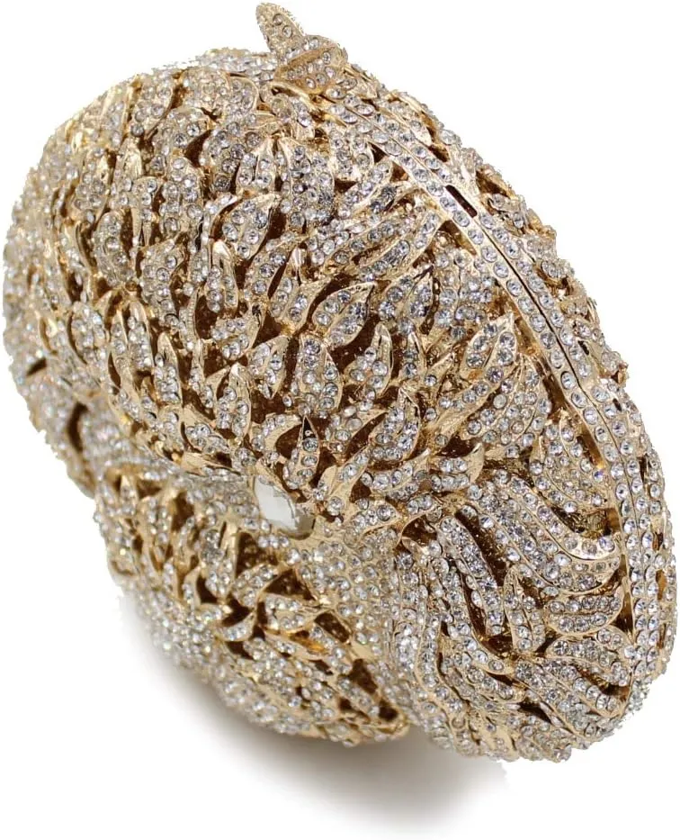 Women Evening-Bag Chain Rhinestone Luxury Ladies Clutch-Purse Wedding-Handbag
