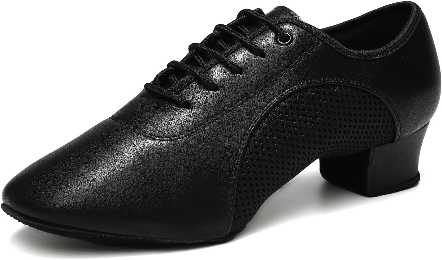 Women Latin Dance Shoes Lace-up Ballroom Modern Salsa Practice Teaching Rhythm Professional Performance Dance Shoes, Model LHD-2801