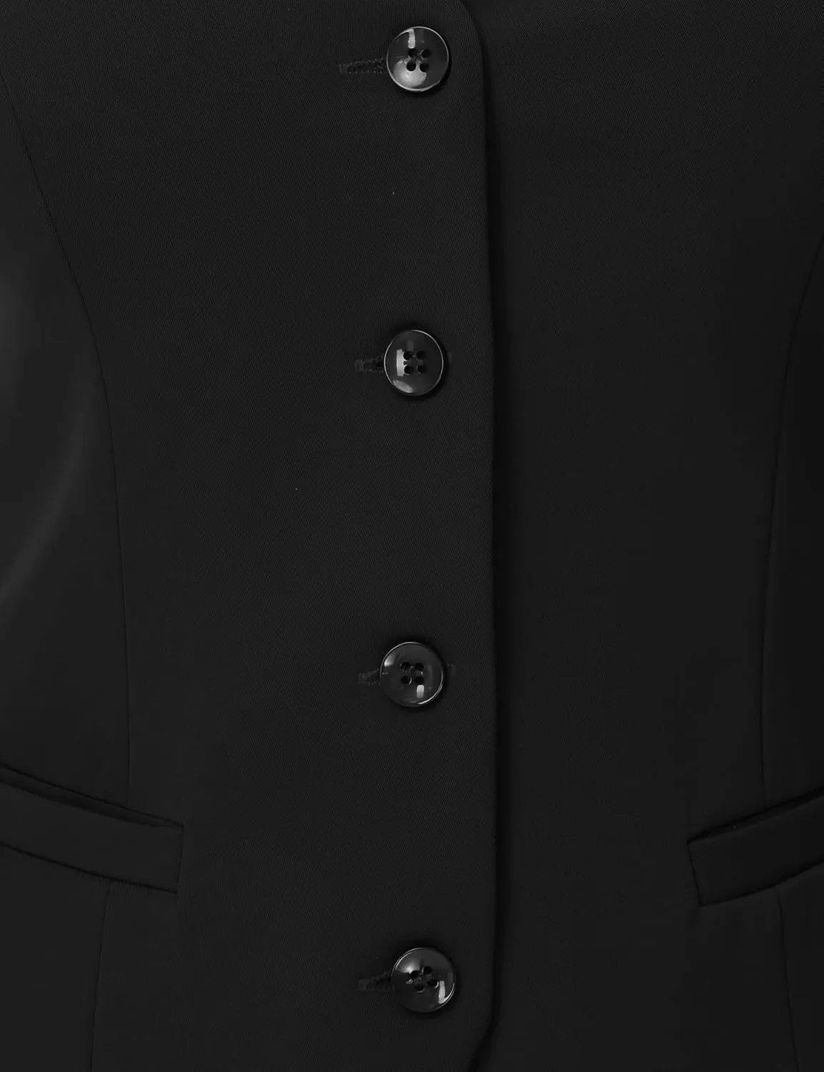 Women Suit Vest V Neck Button Down Vest Top Tuxedo Waistcoat Sleeveless Racerback Fashion Vests Blazer