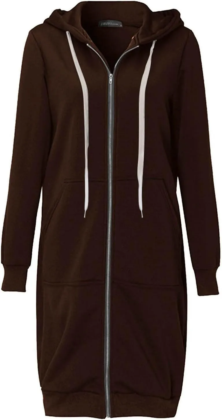 Women Zip Up Hoodie Jackets 2024 Hoood Long Sweatshirts Trendy Comfort Hoodies Cute Teen Girls Y2K Fall Clothes