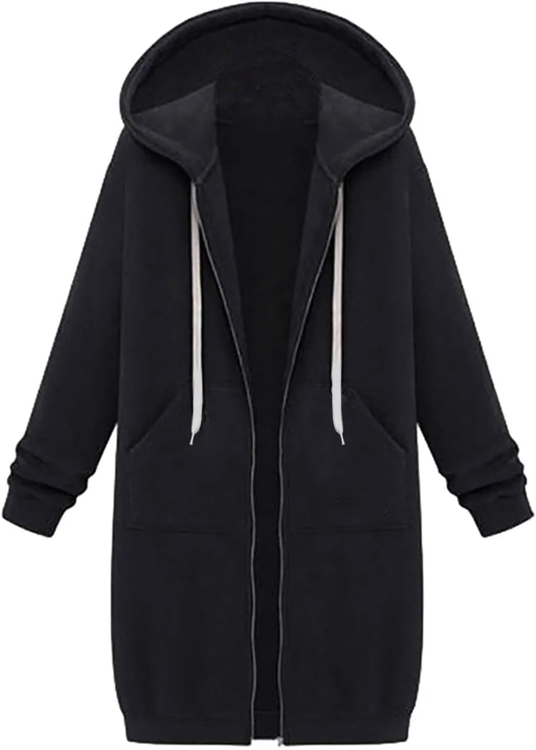Women Zip Up Hoodie Jackets 2024 Hoood Long Sweatshirts Trendy Comfort Hoodies Cute Teen Girls Y2K Fall Clothes