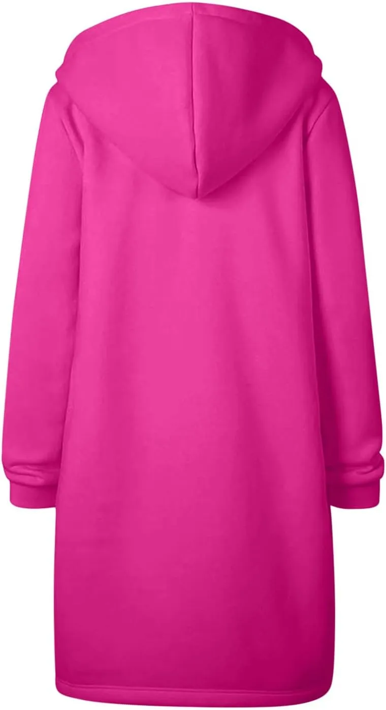 Women Zip Up Hoodie Jackets 2024 Hoood Long Sweatshirts Trendy Comfort Hoodies Cute Teen Girls Y2K Fall Clothes