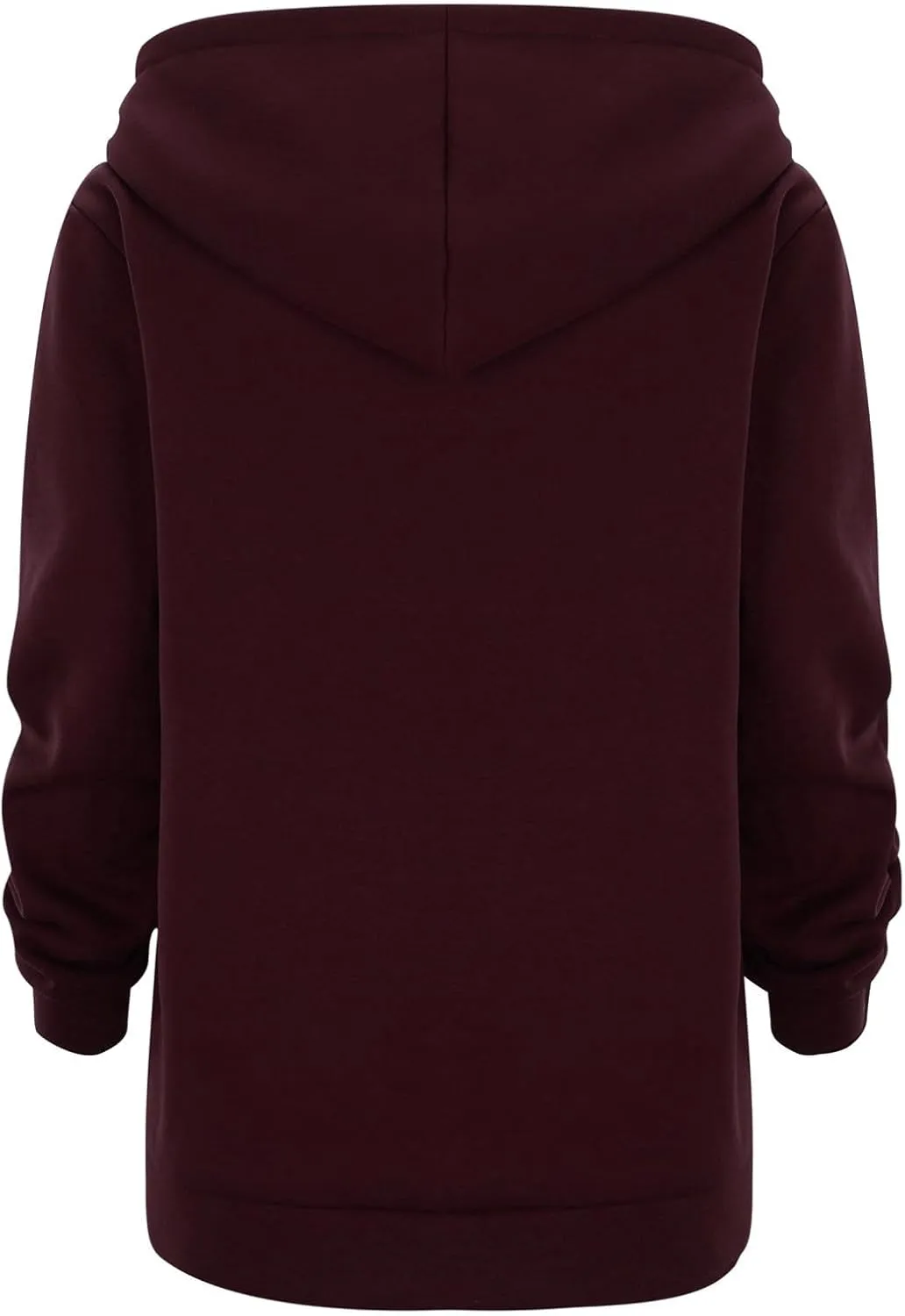 Womens 2024 Classic Simple Drawstring Solid Outwear Long Sleeve Hooded Casual Overcoat Zipper Comfy Soft Jacket Coat