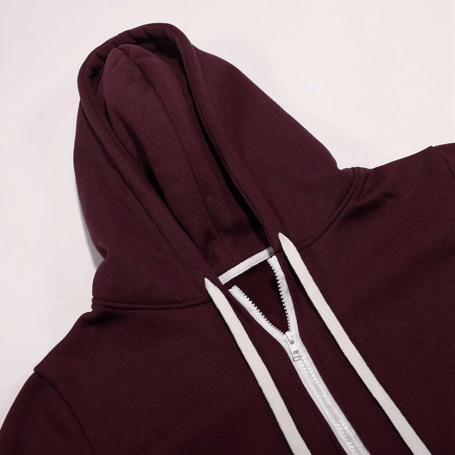 Womens 2024 Classic Simple Drawstring Solid Outwear Long Sleeve Hooded Casual Overcoat Zipper Comfy Soft Jacket Coat