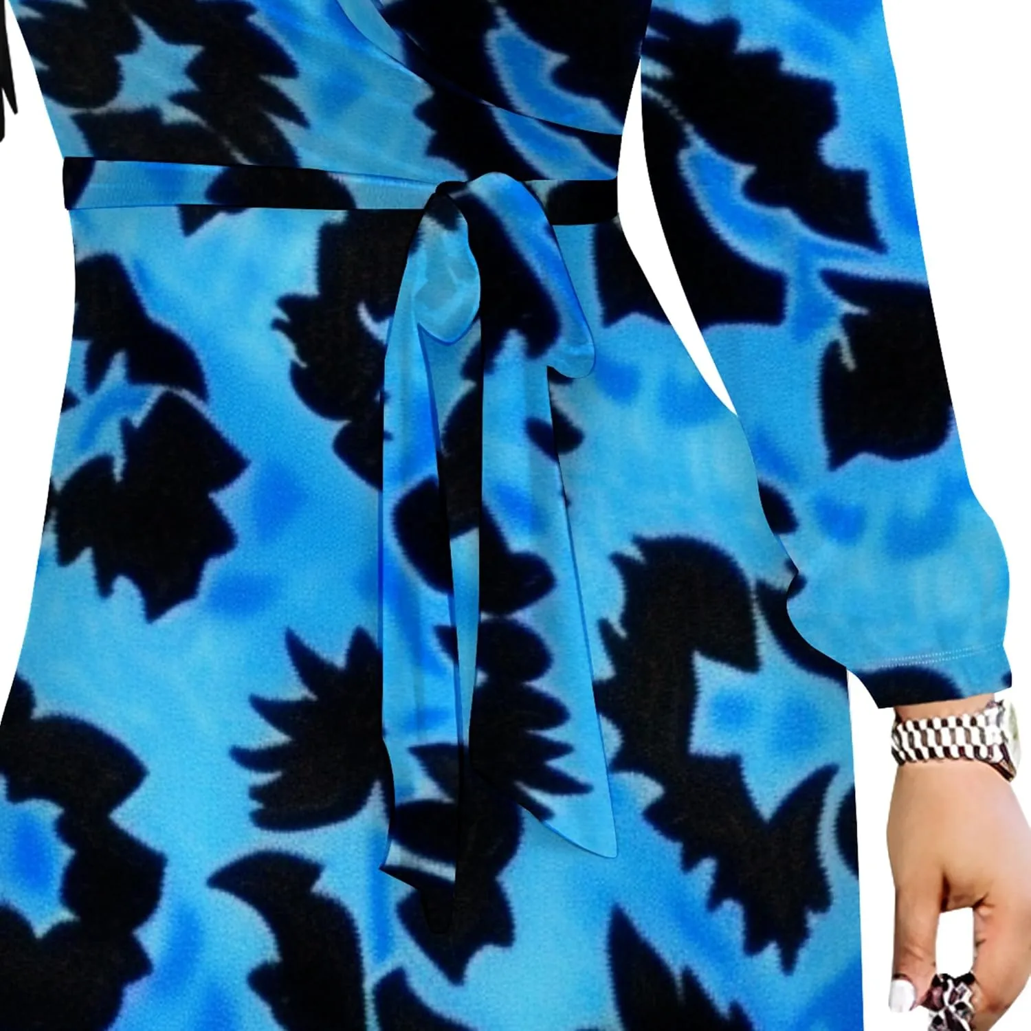 Women's 2024 Fall Boho Maxi Dress Casual Long Sleeve V Neck Printed Beach Relaxed Fit Floral Flowy Tiered Cocktail Dresses
