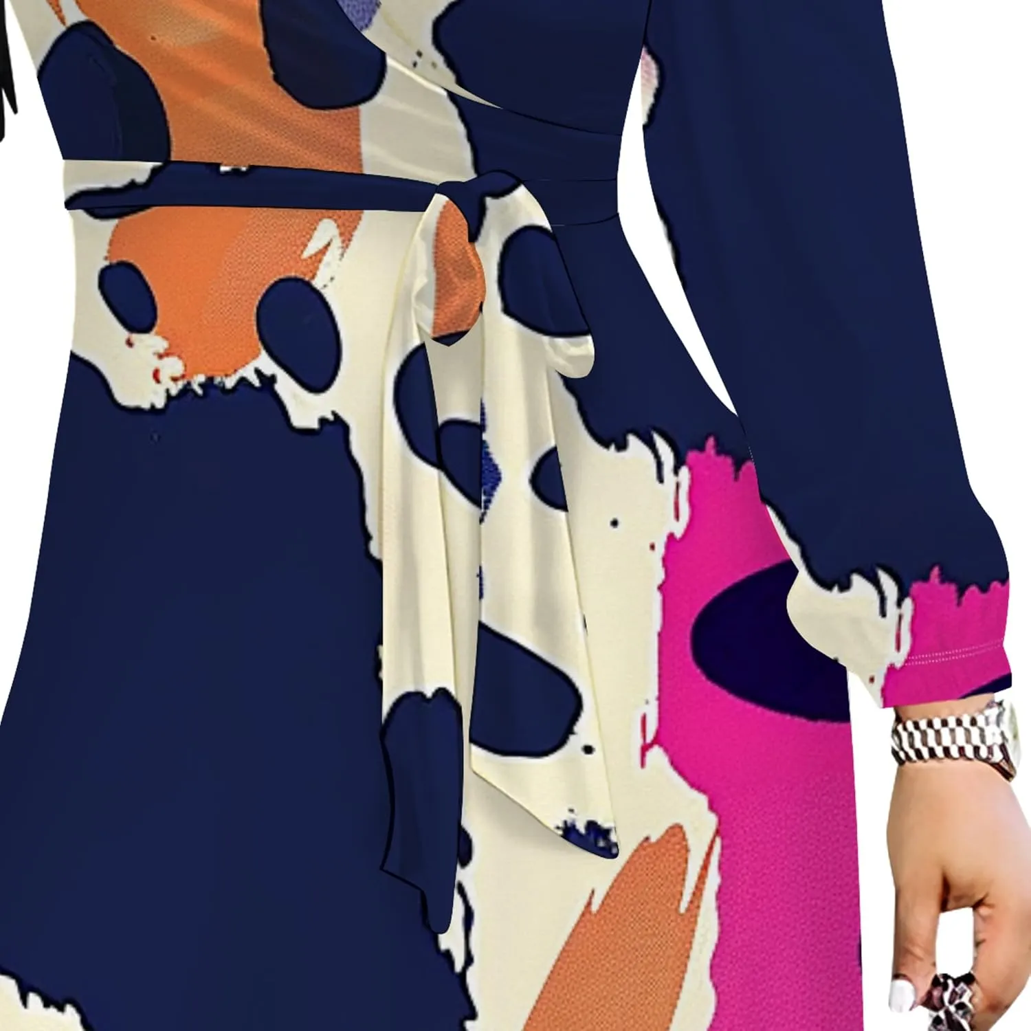Women's 2024 Fall Boho Maxi Dress Casual Long Sleeve V Neck Printed Beach Relaxed Fit Floral Flowy Tiered Cocktail Dresses