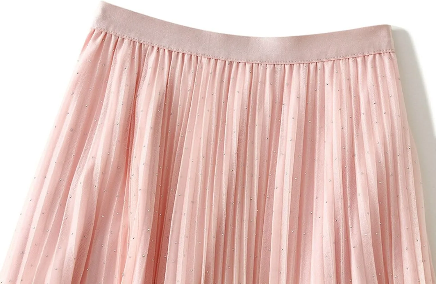 Women's A-Line Pleated Tulle Skirt Elegant Midi Tulle Skirt Casual Dressy Swing Flowy Skirts 2025 Summer Clothes