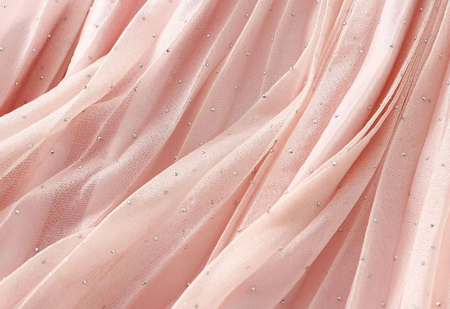 Women's A-Line Pleated Tulle Skirt Elegant Midi Tulle Skirt Casual Dressy Swing Flowy Skirts 2025 Summer Clothes