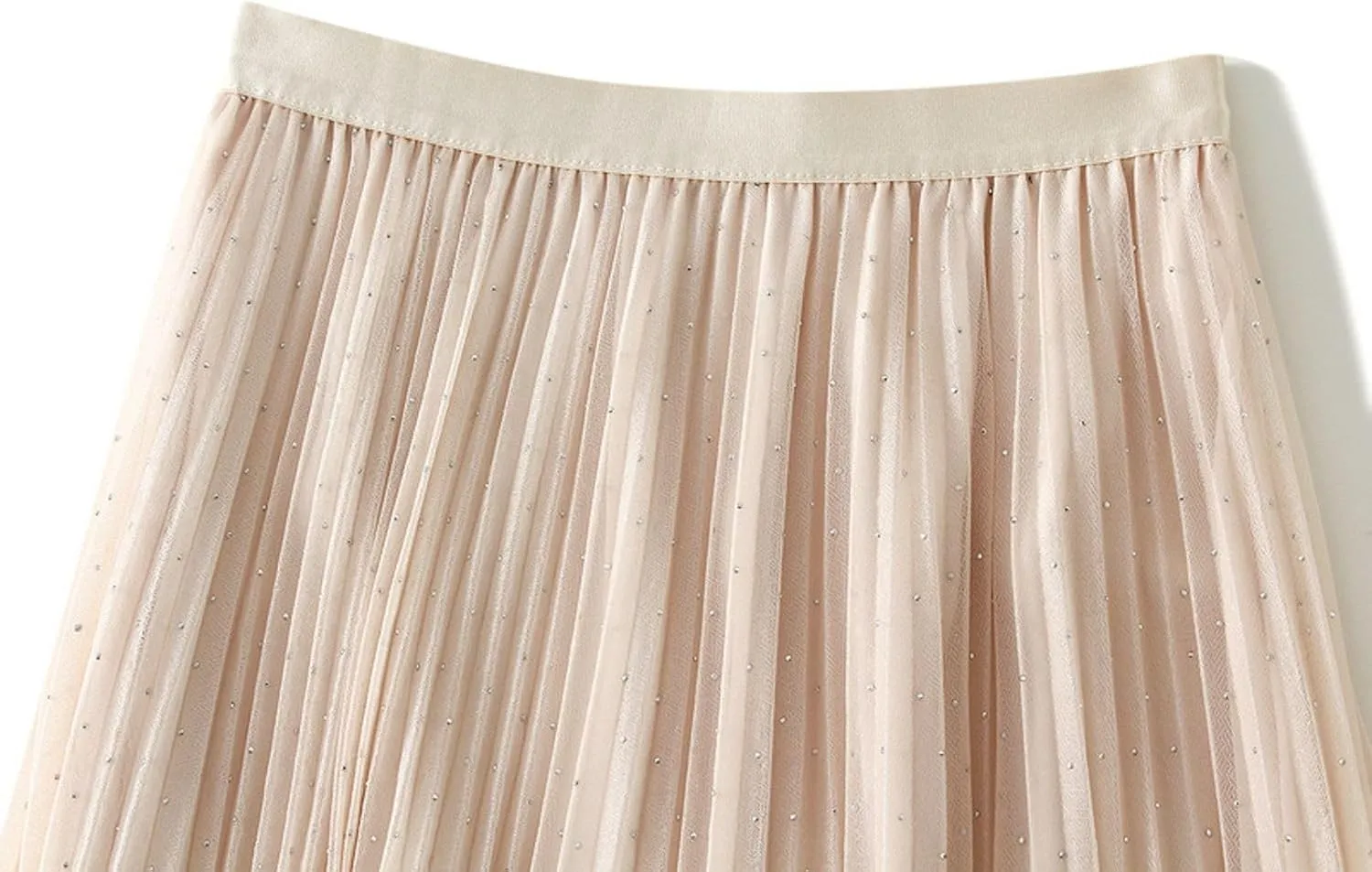 Women's A-Line Pleated Tulle Skirt Elegant Midi Tulle Skirt Casual Dressy Swing Flowy Skirts 2025 Summer Clothes