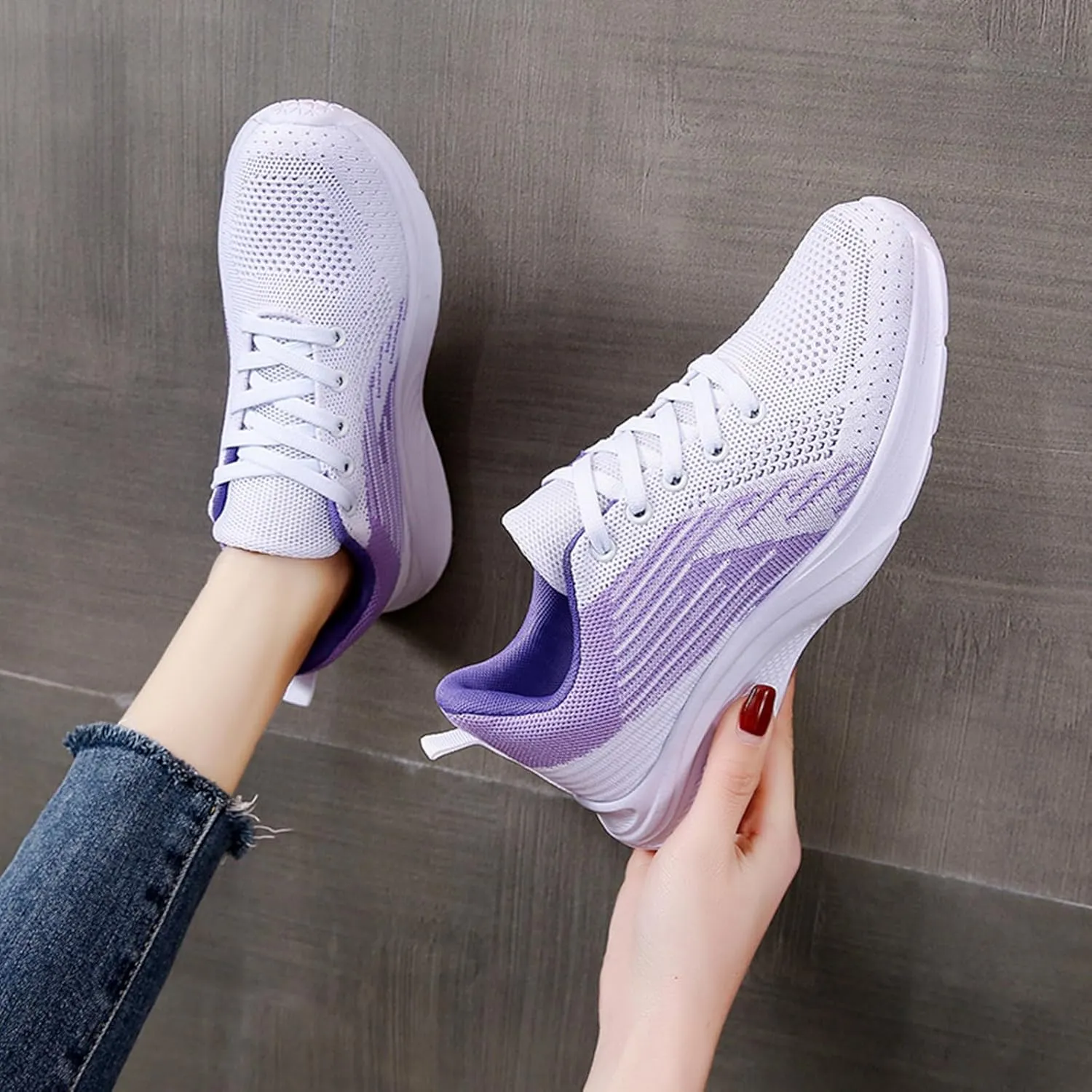 Women's Breathable Running Shoes Lightweight Casual Athletic Walking Shoes Tennis Work Shoes for Women Sneakers