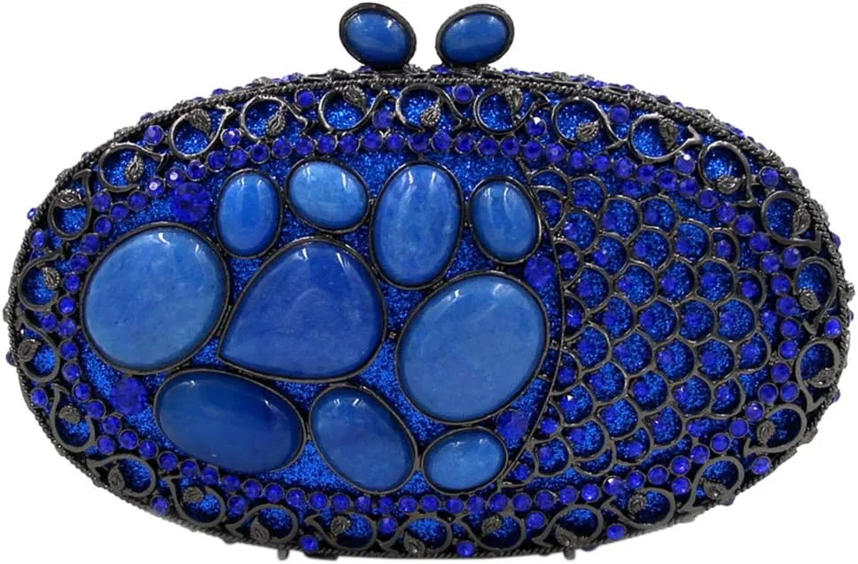 Womens Chain Evening-Bag Rhinestone Wedding Clutch-Purse Luxury Handbag