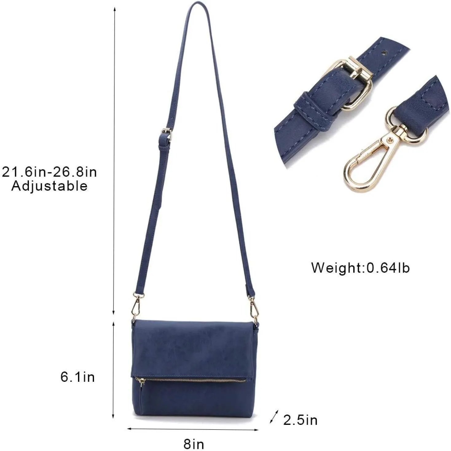 Women's Crossbody Bag, Envelope, Flap Saddle Bag, Large Capacity Shoulder Bag