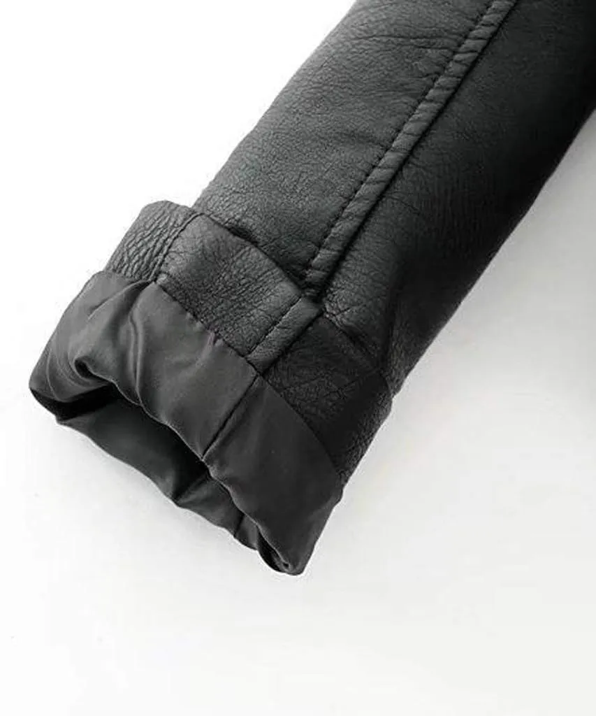 Women's Faux Leather Moto Biker Jacket Classic Asymmetrical Motorcycle Jacket Short Pu Slim Coat Zipper Cropped Jacket