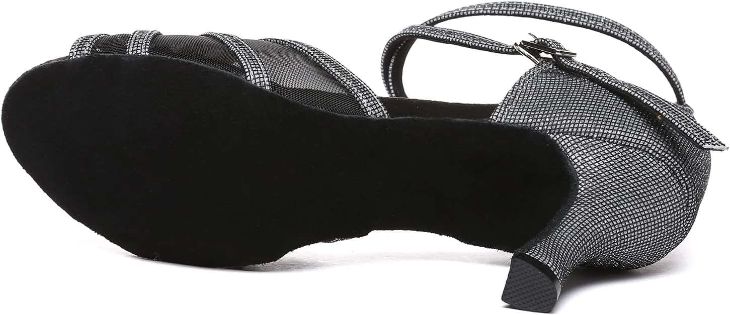 Women's Latin Dance Shoes Professional Ppen Toe Ballroom Salsa Tango Performance Dancing Shoes