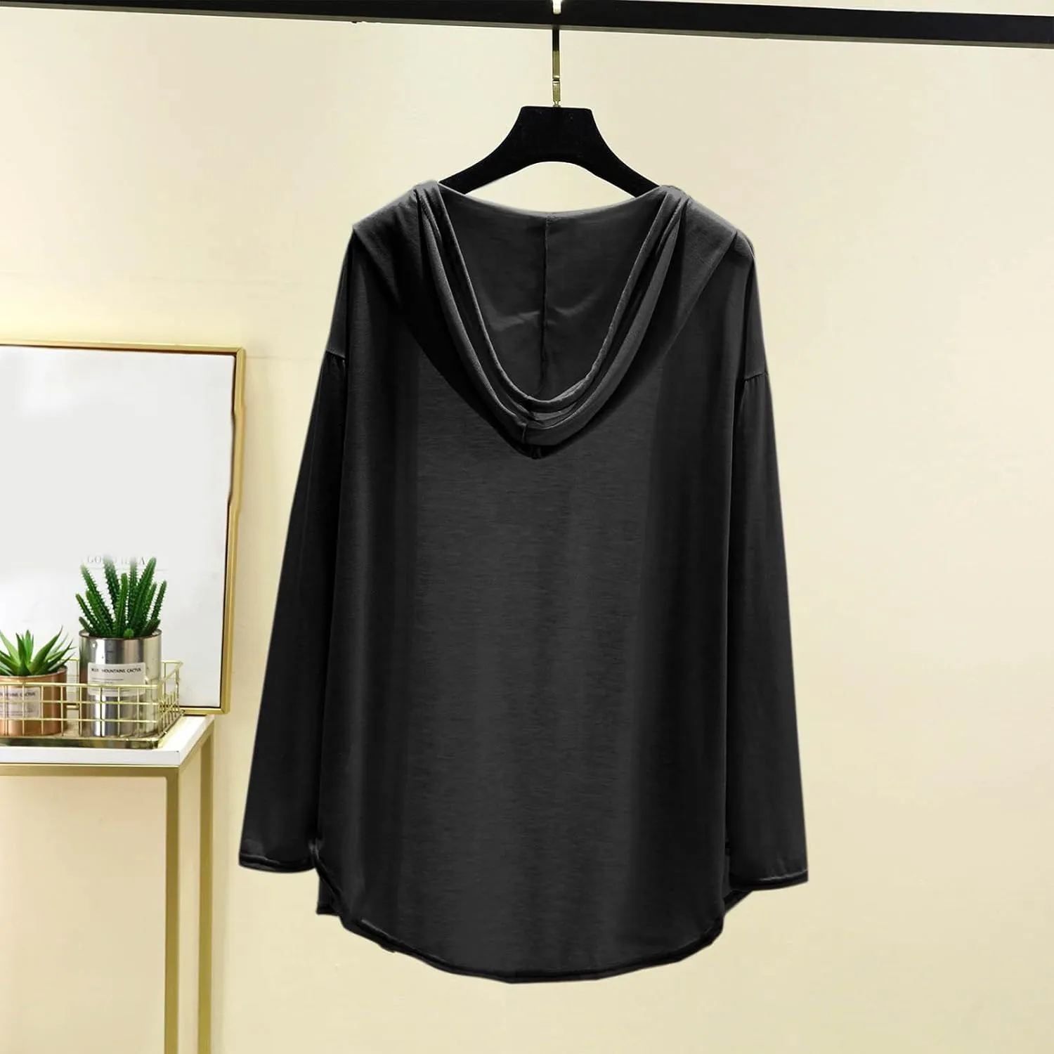 Womens Lightweight Casual Hoodie Cardigans Open Front Cover Ups Long Sleeve Outwear Coat Sun Protection Cover Clothes