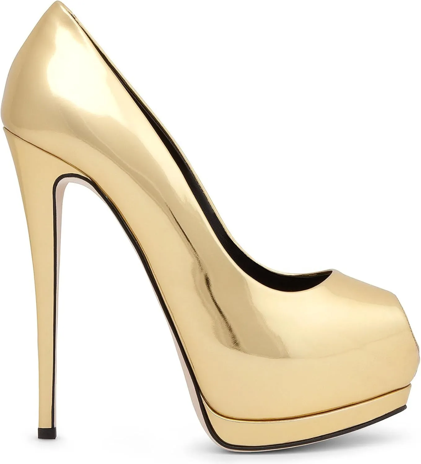 Womens Platform Stilletos Heels Shoes Fish Mouth Open Toe Dress High Heel Sandals Simple Slip On Party Evening Comfortable Pumps Shoes