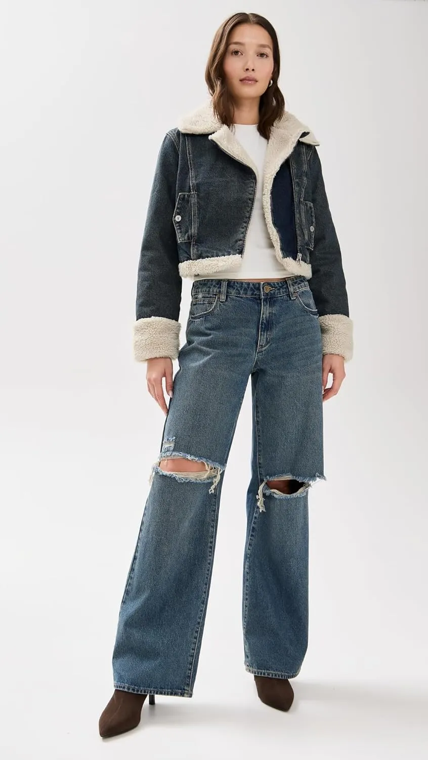 Women's Sherpa Quinn Nightlife Denim Jacket