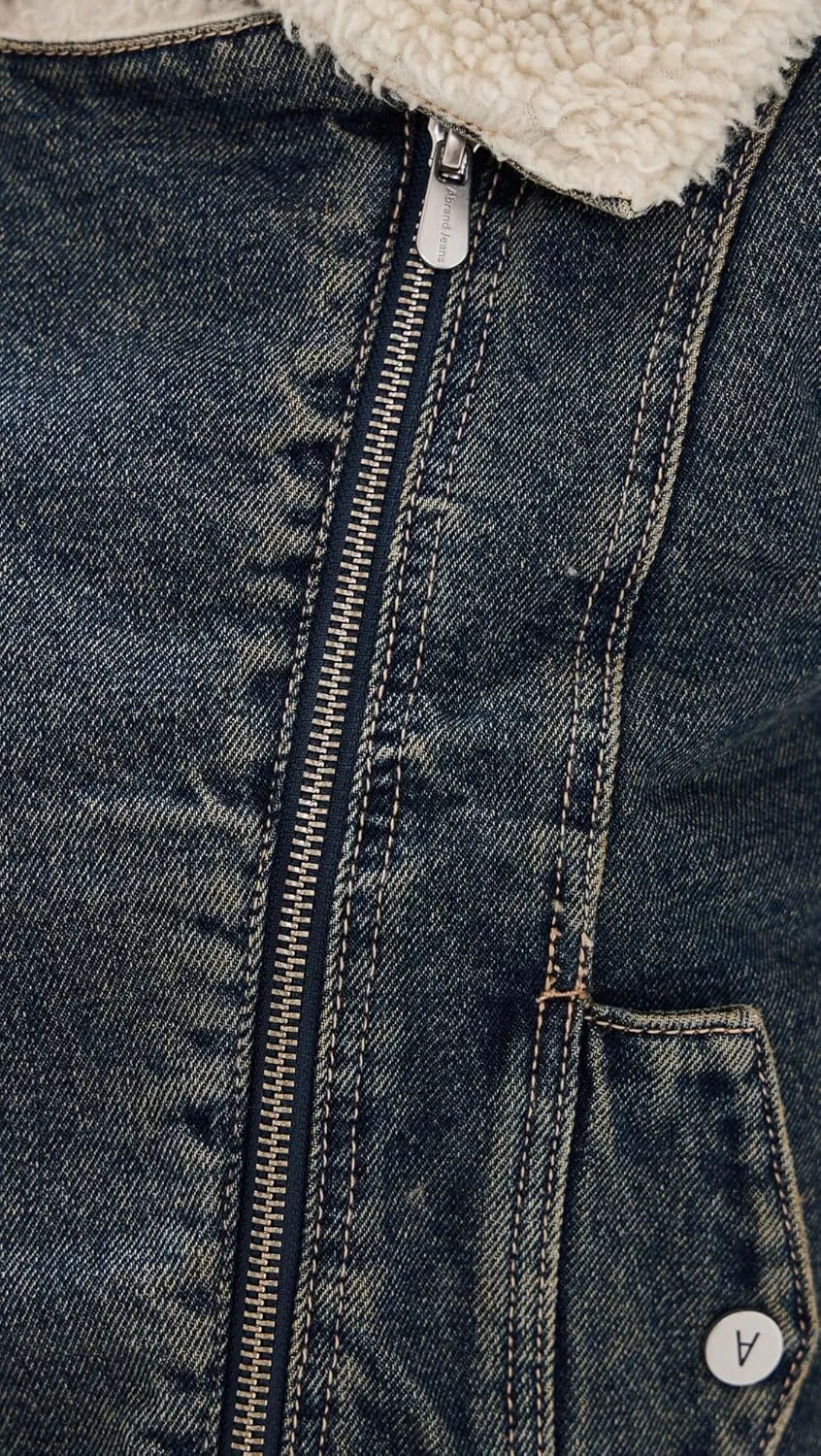 Women's Sherpa Quinn Nightlife Denim Jacket