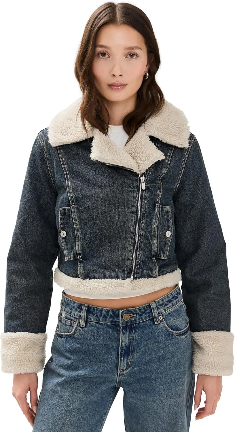 Women's Sherpa Quinn Nightlife Denim Jacket