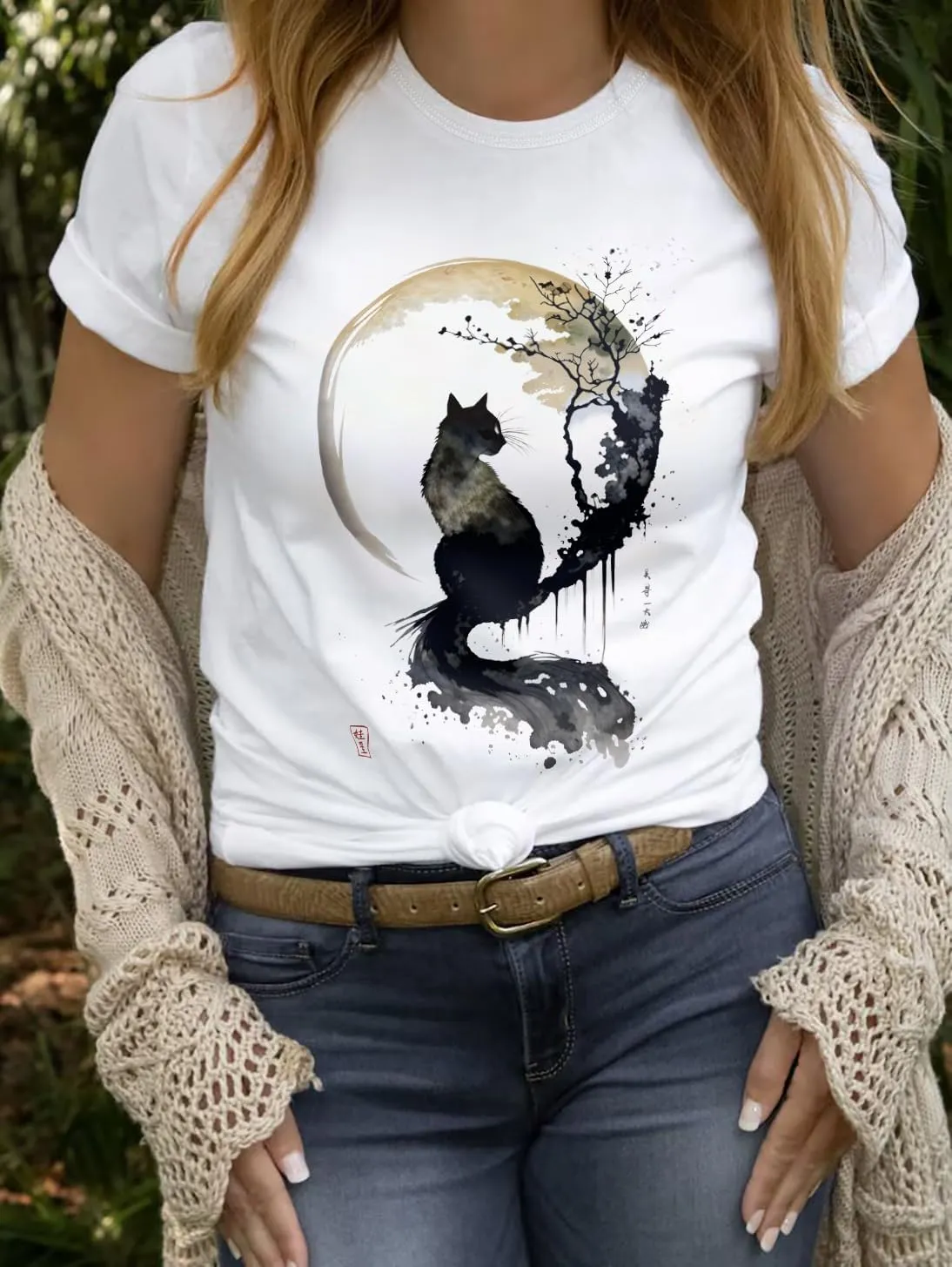 Women's Short Sleeve T Shirts Graphic Tees Crewneck Casual Loose 2025 Summer Boho Tops
