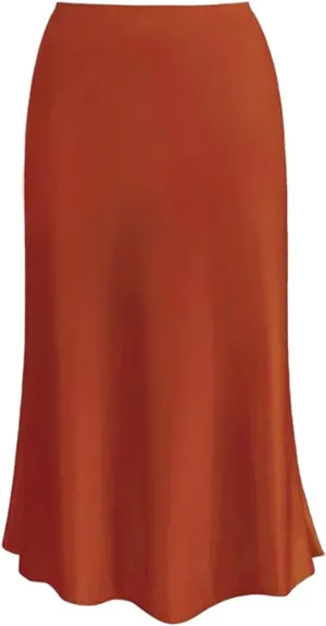Women's Spring Summer Skirt 2024 Silk Elegant Ruffled Smooth High Waist Cocktail Party Wedding Mermaid Hem Satin Maxi Skirts