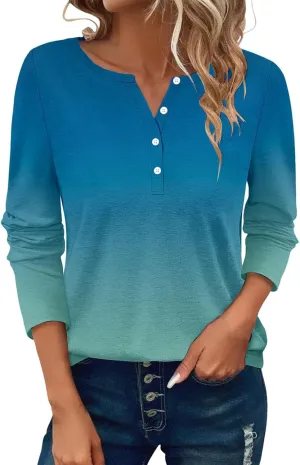 Womens Tops Dressy Casual,Long Sleeve Basic Going Out Graphic Tops Relaxed Fit Cropped 2025 Classic Shirts
